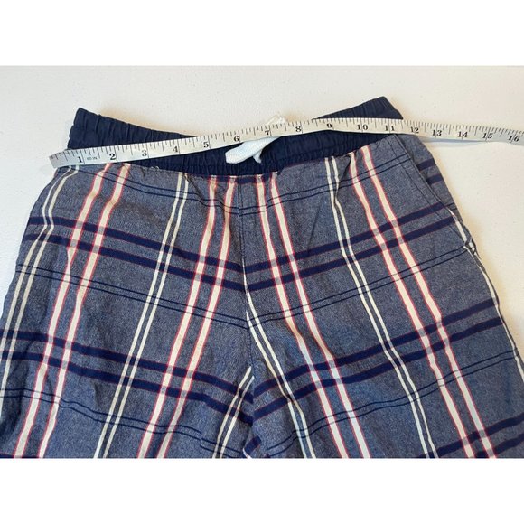 American Hawk Mens Plaid Bermuda Shorts 100% Cotton Drawstring Waist Gray 10/12 - Picture 3 of 9